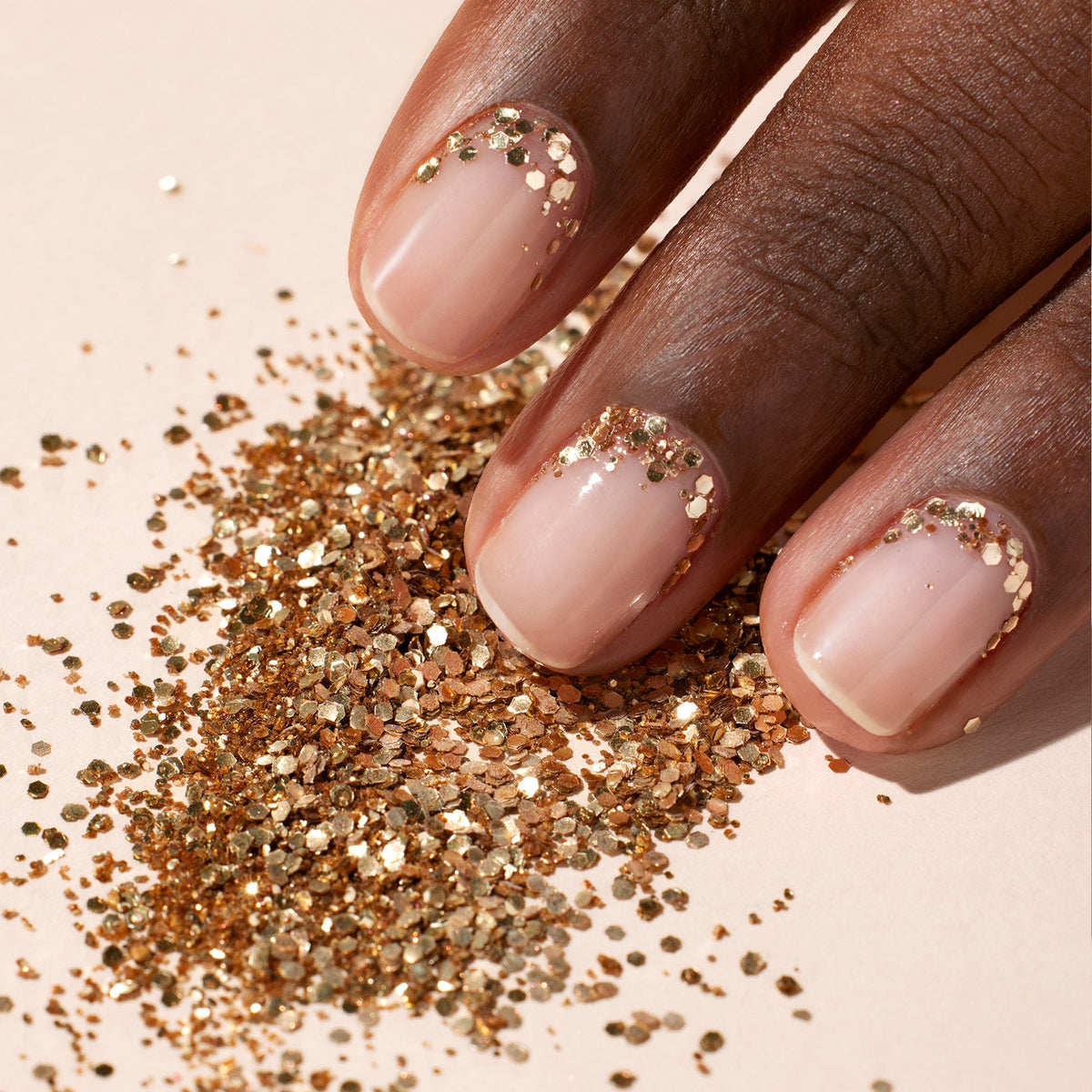 Glitter Trio - Rose Gold. Glazed. Mirror