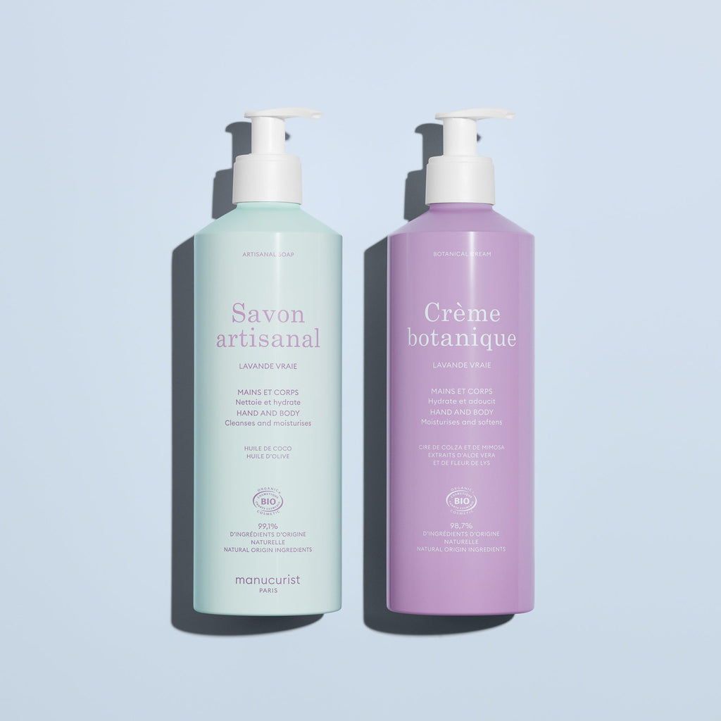 Lavender Botanical Cream & Artisan Soap Duo - Cosmos Organic